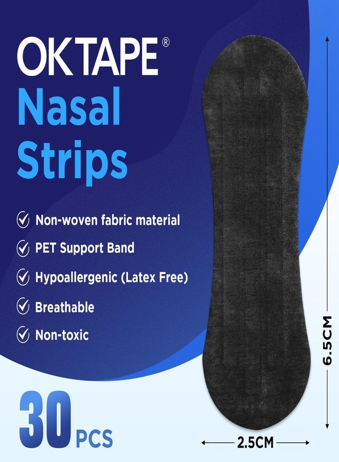 OK TAPE Nose Strips for Breathing and Snoring, 30Pcs Black, Nasal Strips for Snoring and Running, Performance Boost Snoring Solution, Help Relief Nasal Congestion and Reduce Snoring - Image 5